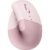 Mouse Sem Fio Logitech Lift Vertical com Design Ergonômico para Redução de Tensão Muscular, Cliques Silenciosos, Conexão Bluetooth ou USB Logi Bolt, Compatível com Windows/macOS/iPadOS – Rosa