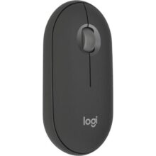 Mouse sem fio Logitech Pebble 2 M350s com Clique Silencioso, Design Slim Ambidestro, Conexão Bluetooth e Pilha Inclusa – Grafite