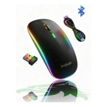 Mouse Sem Fio Pholex Recarregável Wireless Optico Led Rgb Ergonômico Sem Fio Para Pc Desktop Notebook Tablet Smartphone