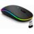 Mouse Sem Fio Recarregável Wireless Bluetooth Optico Led Rgb Colorido Ergonômico Usb 2.4 Ghz Notebook Computador Pc Desktop Linha Premium – Cores Sortidas