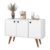 Movél Buffet De Cozinha Madeira Branco Para Sala De Jantar