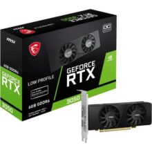 MSI GeForce RTX 3050 LP 6G OC (6GB GDDR6/PCI Express 4.0/1492MHz/14000MHz/Perfil baixo)