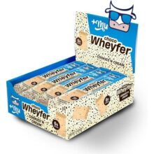 +Mu Chocowheyfer Snack Proteico 6g proteina Sabor Cookies – Display com 12 unidades – 300g