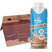 +Mu Mulkshake Bebida Proteica Láctea UHT Sabor Cappuccino – Pack 12 unidades