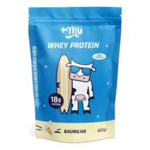 +Mu Whey Concentrado Sabor Baunilha 18g Proteína – Refil 900g