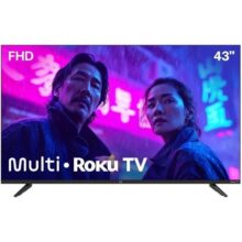 Multi Roku TV 43″ Smart DLED FHD Wi-fi 3 HDMI Alexa e Google Home