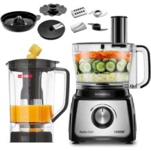 Multiprocessador Mondial Turbo Chef 9 em 1, Preto, 1000W – MPN-01-BF