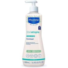 Mustela Stelatopia Gel Lavante 500 ml – Sabonete Líquido Sem Fragrância para Peles Secas e Extremamente Ressecadas – Lava Sem Ressecar a Pele – Seguro para Bebês, Crianças e Adultos – Stelatopia