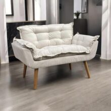 Namoradeira Decorativa Para Sala Recepção Alice Suede Cores