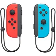 Nintendo, Controle Nintendo Switch, Joy-Con, Esquerdo e Direito, Versátil, Azul Neon e Vermelho Neon