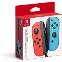 Nintendo Controle Nintendo Switch Joy-Con Esquerdo e Direito Versátil Azul Neon e Vermelho Neon