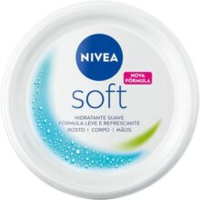 NIVEA Creme Hidratante Soft 97g – Hidratação suave e textura leve de rápida absorção que deixa sua pele macia e com sensação de refrescância