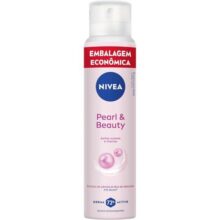Nivea Desodorante Antitranspirante Aerossol Pearl & Beauty 200ml, Proteção 72h, Previne Irritações, Contra Suor E Odores, Axilas Suaves