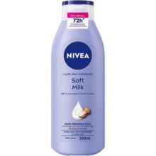 NIVEA Hidratante Desodorante Soft Milk 200ml – Hidratação para pele seca, com textura leve e sensação de suavidade que deixa a pele macia, cheirosa e hidratada por 48h