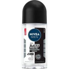 NIVEA MEN Desodorante Masculino Roll-on Black & White Invisible Original 50ml
