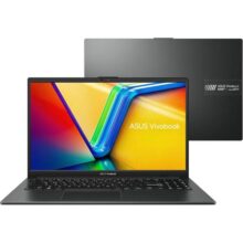 Notebook ASUS VivoBook Go 15, AMD RYZEN 5 7520U, 8GB, 256GB SSD, KeepOS, Tela 15,6″ FHD, Mixed Black – E1504FA-NJ731