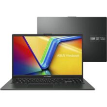 Notebook ASUS Vivobook Go RYZEN 3, 4 GB, 128 GB SSD, W11 Home, 15.6” LED, Mixed Black – E1504FA-NJ1364W