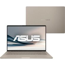 Notebook ASUS Zenbook A14 OLED SNAPDRAGON, 32 GB RAM, 1.0 TB SSD, W 11 Home, Tela 14″, Zabriskie Beige – UX3407QA-QD391W