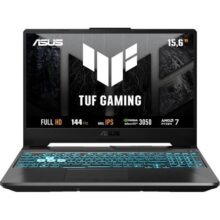 Notebook Gamer ASUS TUF Gaming A15, RTX3050 AMD RYZEN 7, 16 GB, 512 GB SSD, W11 Home, 15.6” IPS 144Hz, Graphite Black – FA506NCG-HN217W