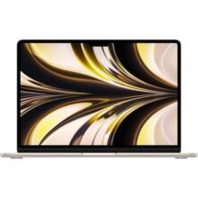 Notebook MacBook (2022) Apple com chip M2: tela Liquid Retina de 13.6 polegadas, 16GB de RAM, 256 GB de SSD. Luz das estrelas.
