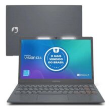 Notebook Positivo Vision C14 Lumina BAR Celeron 4GB 128GB eMMC Tela 14 Polegadas HD Antirreflexo Windows 11 Tecla Link C