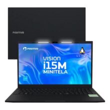 Notebook Positivo Vision I15m Com Minitela, Intel Core 3, 8gb De Ram, Ssd De 256gb E Tela De 15,6  Full Hd Ips Antirreflexo Preto