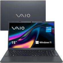 Notebook VAIO FE15 – Intel Core i5 12th, 16GB 512GB SSD, Tela 15,6” Full HD Antirreflexo, Windows 11 Home – Cinza Grafite, VJFE54F11X-B2621H
