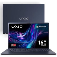 Notebook VAIO FE16 AMD Ryzen 5-5625U Windows 11 Home 32GB RAM 512GB SSD Wi-Fi 6 Tela 16” IPS WUXGA Antirreflexo – Cinza Grafite – VJFE69F11X-B1011H – Permite upgrade de memória RAM e SSD