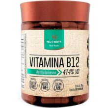 Nutrify – Vitamina B12 – Metilcobalamina 414% VD – Multivitamínico – Suplemento Alimentar para o Metabolismo Energético – Vegano e Livre de Aditivos Artificiais – 60 Cápsulas
