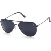 Óculos de Sol Aviador Unissex Polo London Club Armação em Metal Stainless Stell (preto)