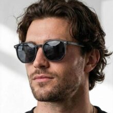 Óculos De Sol Hexagonal Premium Proteção Uv400 Flexivel Moda Vintage Kit Case Brinde Tendencia Cacife Brand Acetato Italiano Preto Fosco Preto