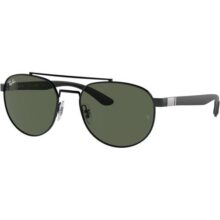 Óculos de Sol Ray-Ban 0RB3736 00271 Tam 56 Preto – Lentes Verde Escuro
