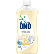 Omo Roupas Finas E Delicadas – Sabão Líquido Bebê, 450 Ml