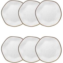 Oxford Conjunto com 6 Pratos de Sobremesa 21,5cm Ryo Maresia
