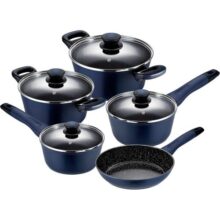 Oxford Conjunto De Panelas Em Alumínio Forjado 5 Peças Everyday Azul