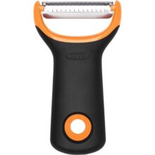 OXO Descascador em Y Julienne de aço inoxidável Good Grips, preto, 10 cm L x 20 cm A