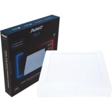 Painel Plafon Inteligente LED Smart Wi-Fi compatível com Alexa, linha NEO, 18W, 22×22, Sobrepor, Quadrado, Luz branca e amarela (2700K-6500K), Bivolt, Avant