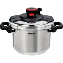 Panela de Pressão Tefal Unique 6L Inox Fechamento Externo Versátil 2 em 1