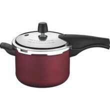 Panela de Pressão Tramontina Vancouver 20cm 4,5L em Alumínio com Revestimento Interno e Externo Antiaderente Vermelho