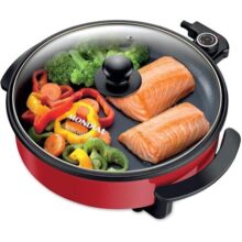 Panela Elétrica Redonda, Mondial, Vermelho, 1200W, 110V – PE-28