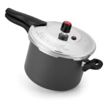 Panela Pressão 4,5l Antiaderente Fechamento Externo Premium Cor Cinza Alegrete