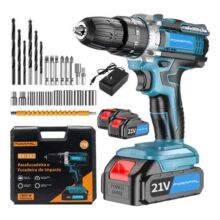 Parafusadeira e Furadeira De Impacto Profissional 21v Tipo Bx-252 2 Baterias