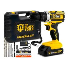 Parafusadeira E Furadeira Impacto The Black Tools Tb-21pw 3/8 Cor Amarelo Frequência 50/60 Hz