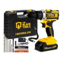 Parafusadeira E Furadeira Impacto The Black Tools Tb-21pw 3/8 Cor Amarelo Frequência 50/60 Hz