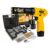 Parafusadeira Furadeira 3/8 Bivolt A Bateria 12v Tb12a The Black Tools Jogo Brocas E Buchas 300 Peças