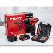Parafusadeira Furadeira De Impacto A Bateria 21V 38” Bivolt 1400 Rpm Com Acessórios E Maleta TB-21PZW The Black Tools