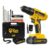 Parafusadeira Furadeira De Impacto A Bateria 21V 3/8” Bivolt 1400 Rpm Com Acessórios E Maleta TB-21PZW The Black Tools