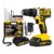 Parafusadeira Furadeira De Impacto Profissional 21v Modelo TB-21PX 2 Baterias Com Maleta The Black Tools 127/220V 60Hz Amarelo