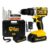 Parafusadeira Furadeira De Impacto The Black Tools Profissional TB-21PX 2 Baterias Com Maleta 60Hz Amarelo