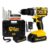 Parafusadeira Furadeira De Impacto The Black Tools Profissional TB-21PX 2 Baterias Com Maleta 60Hz Amarelo